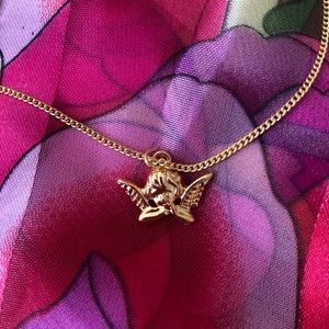 GOLD ANGELIC NECKLACE